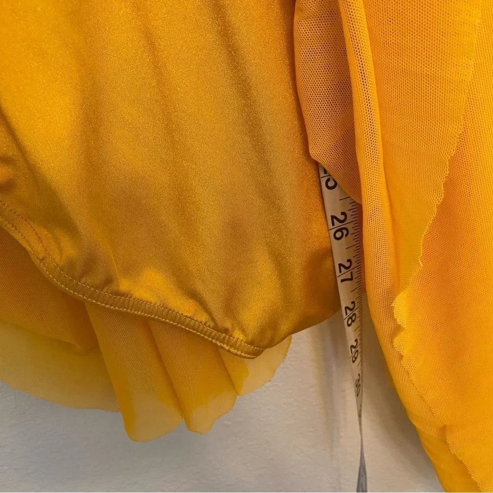WEISSMAN Dance Costume dress ballet lyrical yellow CLARITY 12294 adult SA